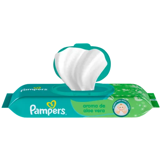 Lenços Umedecidos Pampers Aloe Vera